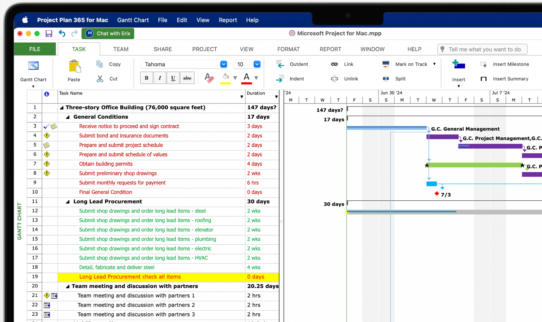 Microsoft Project for Mac